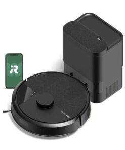 Roomba 105 Vac Robot Vacuum + AutoEmpty Dock - Self-Empties for 75 Days, Easy to use, Intense Power-Lifting Suction, LiDAR Navigation, Multi-Surface Cleaning, Cleans in Neat Rows, Works with Alexa