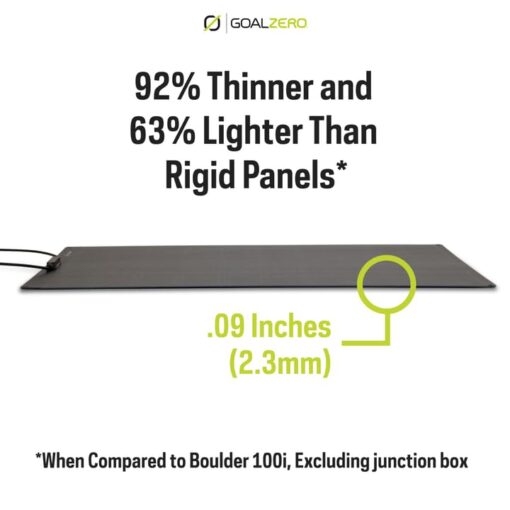 Goal Zero Flex 100i, 100 W Flexible Solar Panel, Bendable and Lightweight Monocrystalline Panel for Off-Grid Solar Charging, Mount on Vans, RVs, Overlanding Vehicles, and More, IP67 Waterproof Rating - Image 6