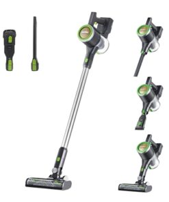 Eureka Lightweight Cordless Stick Vacuum Cleaner Convenient for Hard Floors, Rechargeable Handheld Vacuum Cleaner Portable with Powerful Motor Efficient Suction, RapidClean Ultra NEC370GR, Moss Green