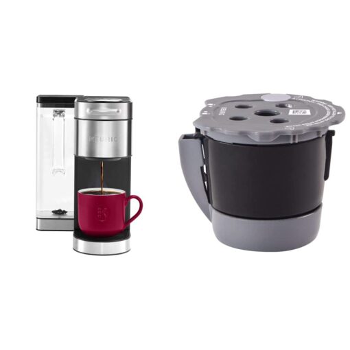 Keurig K-Supreme Plus Coffee Maker, Single Serve K-Cup Pod Coffee Brewer, With MultiStream Technology & My K-Cup Universal Reusable Filter MultiStream Technology - Gray