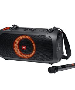 JBL PartyBox On-The-Go Powerful Portable Bluetooth Party Speaker with Dynamic Light Show, black