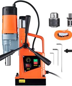 VEVOR Mag Drill Press, 1550W 2" Boring Diameter, 2922lbf Power Magnetic Drill, 500 PRM, 10-Speed, Electric Drilling Machine for Metal Surface, Industrial and Home Improvement