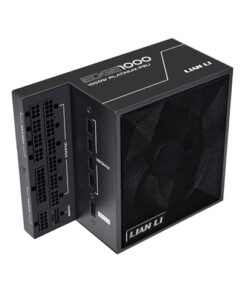 Lian Li Edge Series-1000W Full Modular Power Supply-80 Plus Platinum-ATX 3.0, 3.1-PCIE 5.1-L-Shape Design for Dual Chamber Case-120mm FDB Fan-Supports up to 4X USB Devices-Black (EG1000BE.US)