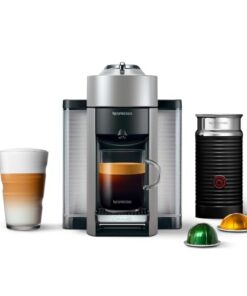 Nespresso Vertuo Coffee and Espresso Machine by De'Longhi with Milk Frother, Silver