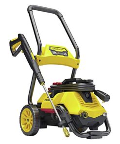 Stanley Electric Pressure Washer, SLP2050, 2-in-1 Mobile Cart or Detach Portable Use with Detergent Tank, 2050 Max PSI, 1.4 GPM, Great for Washing Cars