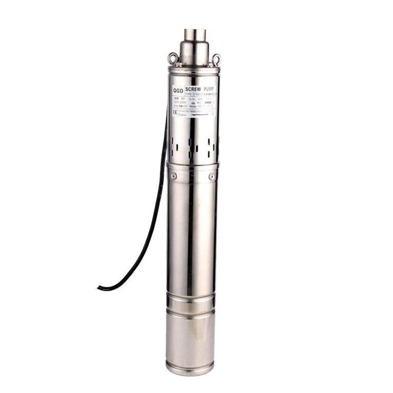 ZYIY 3.5 Inch Tube Stainless Steel Deep Well Pump 1HP Submersible Screw Well Pump 220-240V/60Hz Well Water Pump Max.Head 100m/328ft Flow 8GPM 90mm Well Pump for Home and Industrial Garden Agricultural - Image 5