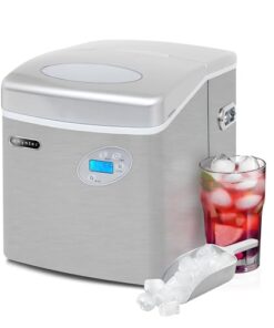 Whynter IMC-491DC Portable 49lb Capacity Stainless Steel with Water Connection Ice Makers, One Size