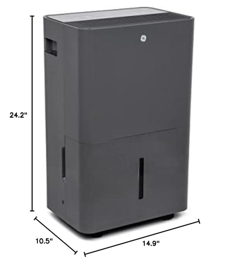GE Smart Energy Star Portable Dehumidifier w/WiFi for Basement, Bedroom, Bathroom, Garage, Large Rooms up to 4500 Sq Ft, 50Pint w/Removable Bucket & Continuous Drain Connect for Auto/Manual Drainage - Image 2