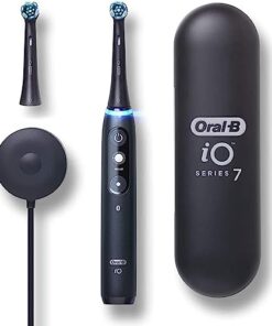 Oral-B iO Series 7 Electric Toothbrush with 2 Replacement Brush Heads, Black Onyx
