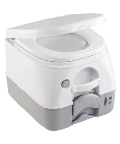 DOMETIC SANITATION 301197406 / Dometic - SeaLand 974MSD Portable Toilet 2.6 Gallon - Grey w/Brackets