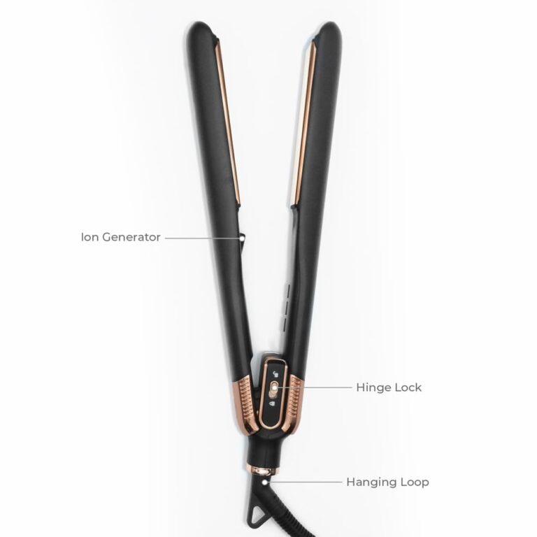 SRI StyleQ Flat Iron Hair Straightener Styler with GraphFlow Techonology, Negative Ions, Infrared Light Therapy, 12 Heat Settings - for Straight, Smooth Styles or Waves and Curls on All Hair Types - Image 7