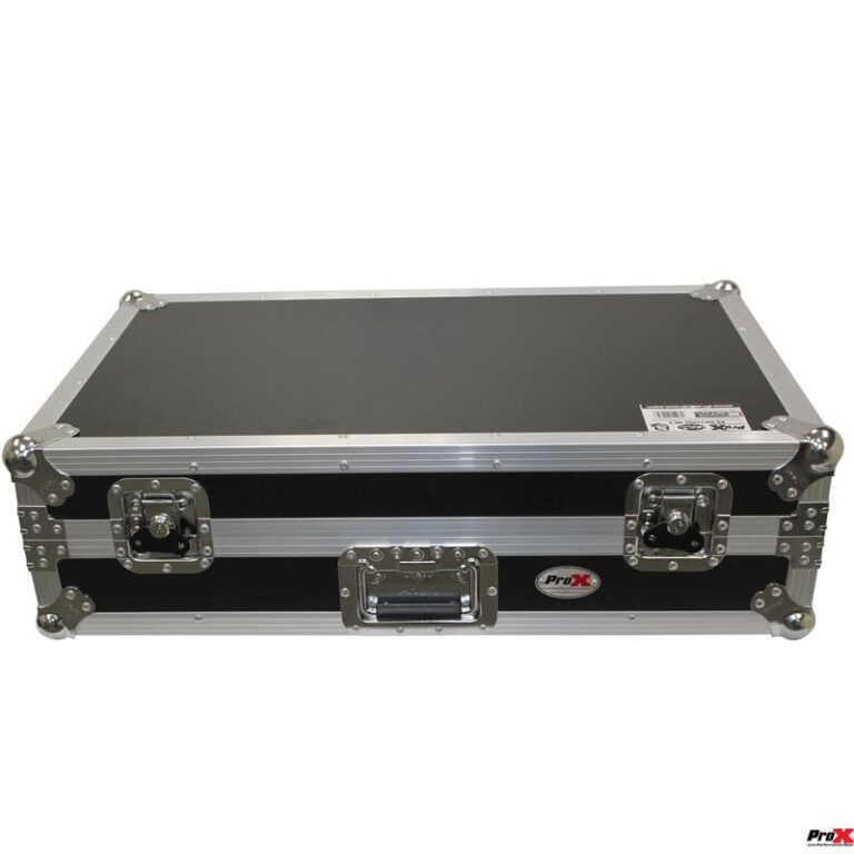 ProX XS-DDJ1000 WLT LED ATA Flight Case for Pioneer DDJ-1000 FLX6 SX3 DJ Controller with Laptop Shelf 1U Rack Space Wheels and LED - Image 9