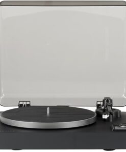 Crosley C300A-BK Fully Automatic Belt-Drive Bluetooth Turntable Record Player, Black