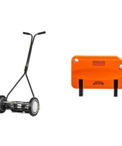 Earthwise 16-Inch 7-Blade Push Reel Lawn Mower (1715-16EW) + American Lawn Mower SK-2 Reel Lawn Mower Hand Sharpener