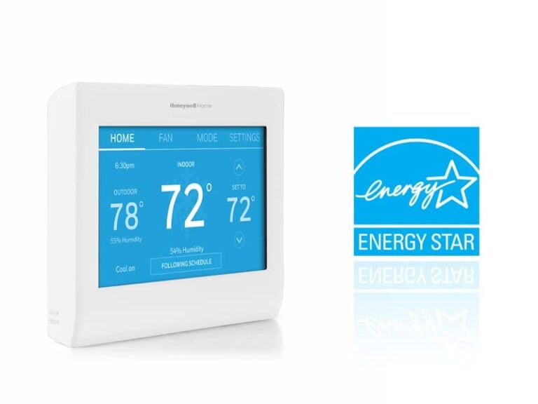 Honeywell Home RTH9600WF Smart Color Thermostat Energy Star Wi-Fi Programmable Touchscreen + RPLS740B 7-Day Programmable Light Switch Timer - Image 4