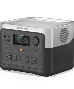 EF ECOFLOW Portable Power Station RIVER 2 Max, 512Wh LiFePO4 Battery/ 1 Hour Fast Charging, Up To 1000W Output Solar Generator (Solar Panel Optional) for Outdoor Camping/RVs/Home Use Black