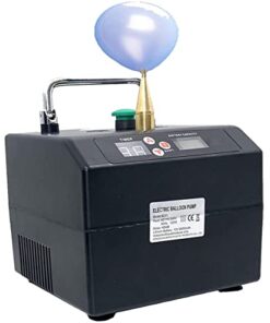 YILIKISS Electric Air Inflator Digital Timer Electric Balloon Inflator Machine, Portable Balloon Pump Professional Automatic Modeling Balloon Blower Pump for for Decoration, Party, Sport,Gifts