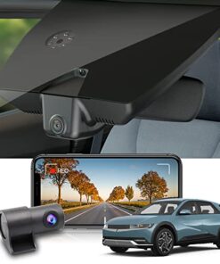 Fitcamx Dual 4K+Rear 1080P Dash Cam Adapts for Hyundai IONIQ 5 2022-2024 (6 Vents) SE Standard Range SEL Limited, OEM Look, WiFi & APP, 2 Way HD Video, Loop Recording G-Sensor, Easy to Set, 128GB Card