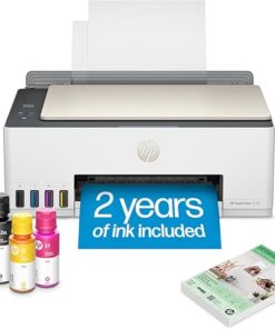 HP Smart Tank 5103 Wireless All-in-One Ink Tank Printer with 2 Years of Ink and 100sheets of Photo Paper Included, Print, scan, Copy, Best-for-Home, Refillable Ink Tank(5D1B2A)
