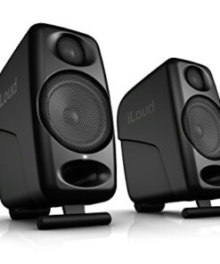 IK Multimedia iLoud Micro Monitor 50 watt Portable Wireless Bluetooth Studio Reference Monitors, Dual Speakers for Music Production, Mixing, Mastering, Composing, producing and DJs
