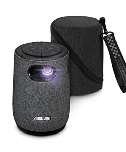 ASUS ZenBeam Latte L1 Portable Wi-Fi Projector- 300 Lumens Projector, Built-in Harman Kardon Bluetooth Speaker, 3 Hours Video Playback, Wireless WiFi Projector, HDMI, USB, Remote Control, AptoideTV