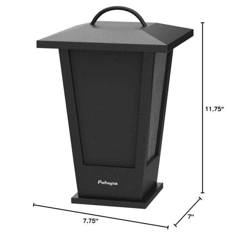 Pohopa EF B210G 2 Packs True Wireless Stereo Sound 20W Speakers Dual Pairing Lantern Indoor/Outdoor Speakers with 20 Piece LED Lights, Rich Bass, Black - Image 2