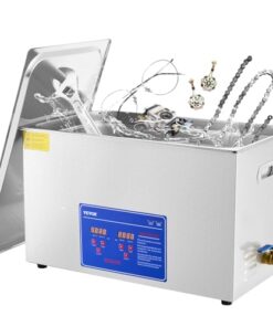 VEVOR Ultrasonic Professional Cleaner, 30L Jewelry Cleaner with Digital Timer & Heater, Stainless Steel Industrial Sonic Cleaner 40kHz for Glasses, Watches, Rings, Small Parts