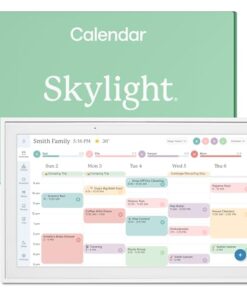 Skylight Calendar: 15-inch Digital Calendar & Chore Chart, Smart Touchscreen Interactive Display for Family Schedules – Wall Mount Included, Great for Organizing Your 2025 Calendar, Wall Planner
