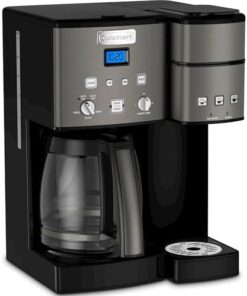 Cuisinart Coffee Maker,12 Cup with 3 Single-Size Brewers, 6, 8, 12 oz, Black/Stainless Steel, SS-15BKSP1