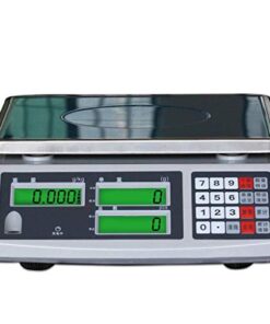Digital Electronic Scale 30kg/0.1g - High Precision Stainless Steel with LCD Display for Price Computing Weighing in Commercial Shops and Industries - Ideal for Fruits