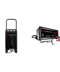 Schumacher SC1445 250/50/25/10 Amp Manual Wheel Charger with Engine Start & SC1355 Fully Automatic Battery Maintainer - 1.5 Amp, 6/12V - for Car, Power Sport, or Marine Batteries