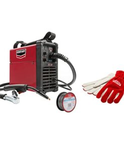 Lincoln Electric FC90 Flux-Cored Wire Feed Welder – Portable 120V Inverter Welder with Extra-Large Gloves and 1 lb. Spool of 0.035 Flux Core Wire
