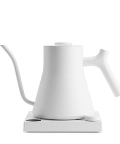 Fellow Stagg EKG Pro Electric Gooseneck Kettle - Pour-Over Coffee and Tea, Quick Heating, Precise Temperature Control, Scheduling, Built-in Brew Timer, Matte White, 0.9 Liter