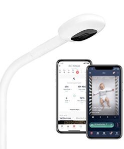 Nanit Pro Smart Baby Monitor & Floor Stand – 1080p Wi-Fi Video & Sound Camera, Sleep Coach and Breathing Motion Tracker, 2-Way Audio, Compatible with iOS and Android Phones, Includes Breathing Band