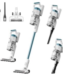 Eureka RapidClean Pro Cordless Vacuum Cleaner, Vacuum Cleaner for Home Rechargeable, Lightweight Stick Vacuum for Hardwood and Pet Hair, Blue, NEC280TL