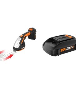 WORX 20V Power Share 4" Cordless Shear and Shrubber Trimmer Bundle with Battery & Charger