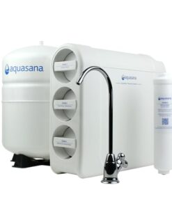 Aquasana SmartFlow™ Reverse Osmosis Water Filter System - High-Efficiency Under Counter RO Removes up to 99.99% of 90 Contaminants, Including Fluoride, Arsenic, Chlorine, and Lead - Chrome Faucet