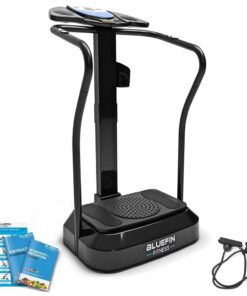Bluefin Fitness Vibration Plate | Pro Model | Upgraded Design with Silent Motors | Comes with Built in Speakers