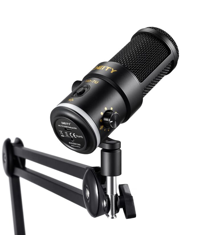 Deity VO-7U Boom Arm Kit USB Dynamic Podcast Microphone with RGB Lights for Game Podcast Stream YouTube (Black) - Image 6