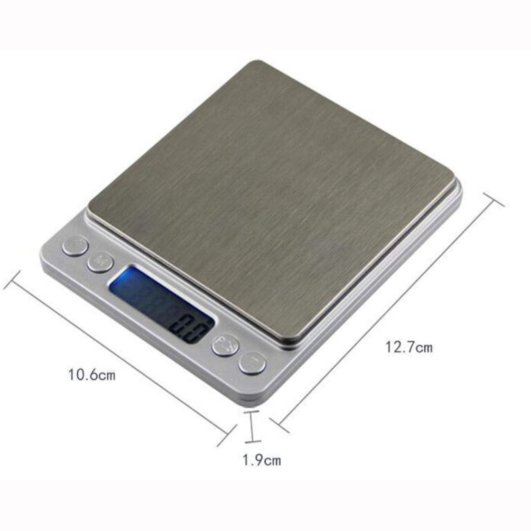 Digital Display Electronic Scale LCD Backlit High Precision Easy Read Tare Function for Fruit Vegetables Weighing (Size : 3kg/0.1g) (500g/0.01g) () - Image 8