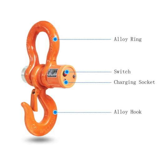 MXBAOHENG 3T Wireless Crane Digital Hoist Scale Rechargeable Hanging Scale w/Remote Control 3000kg/6600lb - Image 7