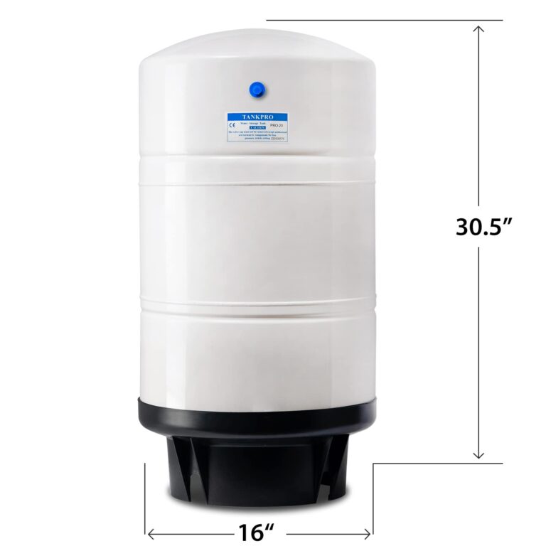iSpring T20M 20 Gallon Pre-Pressurized Tank for Reverse Osmosis (RO) Systems with 14 gallons of Water Storage Capacity, White - Image 5