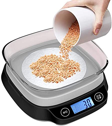 ZOCWJK Electronic Scales Digital Digital Kitchen Weighing Scales,Baking High Precision Kitchen Scale Food Cake Small Household Electronic Scales for Food(