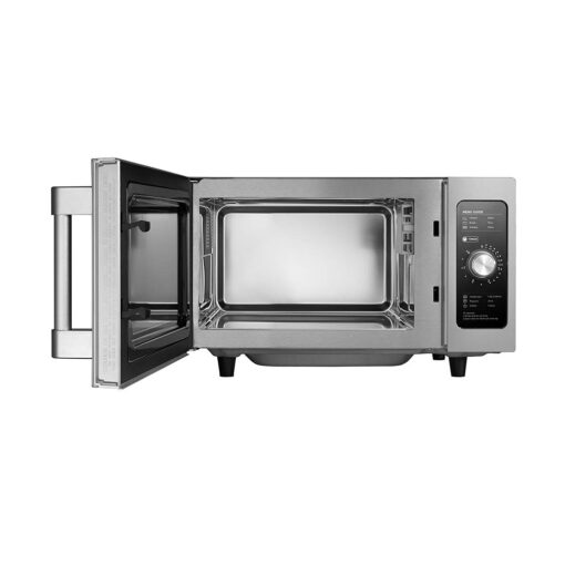 Midea Equipment 1025F0A Countertop Commercial Microwave Oven with Dial, 1000W, Stainless Steel.9 CuFt - Image 4