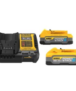 DEWALT DCBP315-2C 20V MAX POWERSTACK Lithium-Ion Batteries and Charger Starter Kit (1.7 Ah/5 Ah)