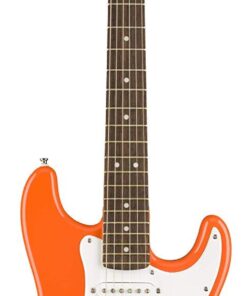 Fender Squier by Fender "Mini" Strat Beginner Electric Guitar, Rosewood Fingerboard - Metallic Orange - Amazon Exclusive Color