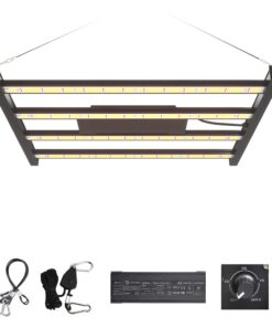 CANAGROW CG2400 LED Grow Light for Indoor Plants 4x4ft Coverage with High Yield Diodes, Sunlike Full Spectrum Dimmable Growing Lamps for Hydroponic Indoor Seeding Veg Bloom Greenhouse
