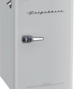 Frigidaire Retro Compact Fridge with Chiller, 3.2 cu ft Countertop Fridge with Built-In Bottle Opener, Compact Refrigerator for Office, Bedroom, Dorm Room or Cabin - 16.5"D x 19"W x 31"H (Moonbeam)