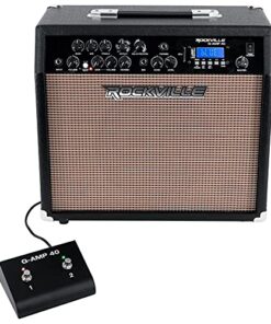 Rockville G-AMP 40 Guitar Amplifier 10" Speaker/Bluetooth/Mic in/USB/Footswitch,Black
