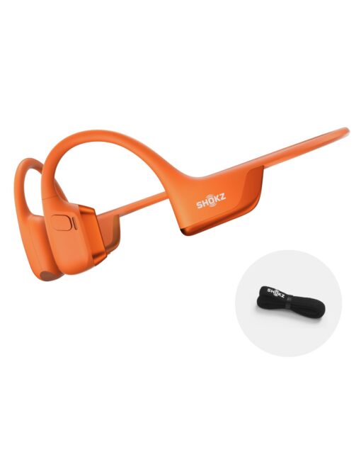 SHOKZ New OpenRun Pro 2 - Open-Ear, Bone Conduction Sport Headphones - with Headband - Sweat Resistant, Workout Headphones - Secure, Wireless, Comfortable Fit-Deep Bass and Smart Mic App